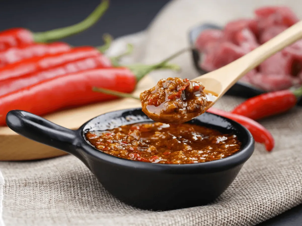 Chill hot sauce dish photo