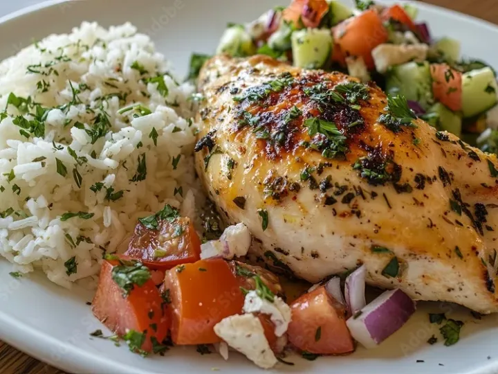 Chicken herbs with lemon