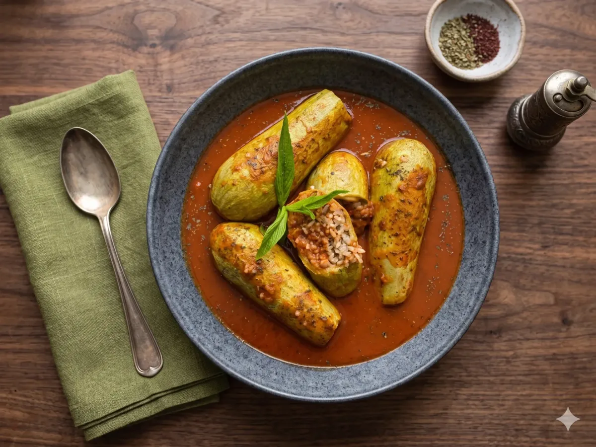 Stuffed Zucchini Veg dish photo